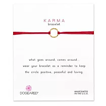 Dogeared Karma 閃亮圓滿圈手鍊 金墜紅線手鍊 附原廠盒