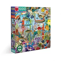 eeBoo 1000片拼圖 ─ 寶石與魚兒 ( Gems and Fish 1000 Piece Puzzle )