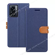 CITY For Oppo A77 5G/A57 4G 2022 浪漫都會支架皮套 藍色