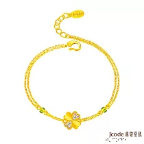 J’code真愛密碼金飾 幸福姿態黃金手鍊