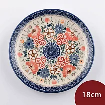波蘭陶 瑰麗逸采系列 圓形淺盤 18cm 波蘭手工製