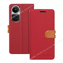 CITY For OPPO Reno10/10Pro 浪漫都會支架皮套 紅色