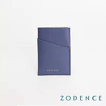 ZODENCE ORIGAMI進口真皮卡片夾 藕藍