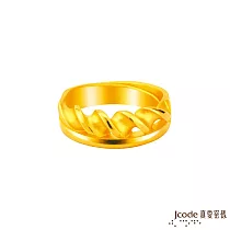 J’code真愛密碼金飾 纏綿一生黃金男戒指