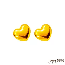 J’code真愛密碼金飾 存愛小愛心金豆─二顆