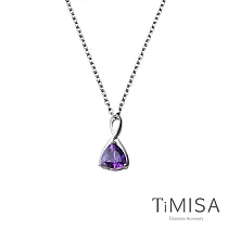 【TiMISA】 無限的愛(三色)純鈦項鍊(10E) 神秘紫