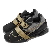 Nike 訓練鞋 Romaleos 4 男鞋 黑 金 皮革 魔鬼氈 舉重 健身 鍛鍊 運動鞋 CD3463─001