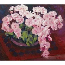 【玲廊滿藝】王中秀─春嫣苒苒45.5x53cm