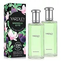 YARDLEY 雅麗 玉蘭&無花果淡香水(125ml)X2入─原廠公司貨