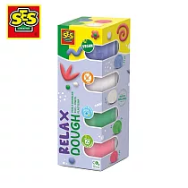 荷蘭SES 幼兒DIY快樂創意黏土─療癒4色x90gr─00514