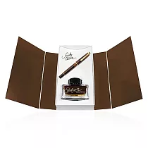 【Pelikan百利金】 Smoky Quartz 煙晶 M200鋼筆/墨水禮盒組─F尖 F尖