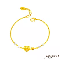 J’code真愛密碼金飾 真愛─滿滿愛意黃金手鍊