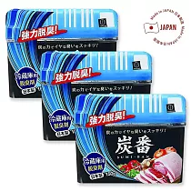 日本小久保炭番冰箱脫臭劑─冷藏室用150g x3盒
