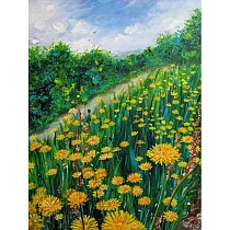 【玲廊滿藝】Su─鄉間小路41x31.5cm