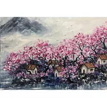 【玲廊滿藝】Su─世外桃源29.7x40.7cm