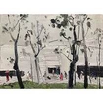 【玲廊滿藝】王柏翔─白與黑24x33cm