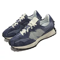 New Balance 休閒鞋 327 藍 灰 男鞋 女鞋 仿舊 麂皮 復古 NB U327WCB─D