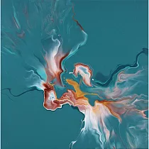 【玲廊滿藝】White Chw─北海系列─自由的靈魂30x30cm