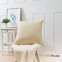 IN─HOUSE─簡約系列抱枕─條紋黃(50x50cm)/1入