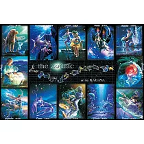 【台製拼圖】浪漫星座─黃道十二宮 1000片夜光拼圖 HM1000─102
