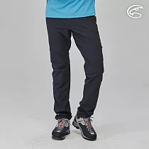 ADISI 男四面超彈耐磨修身拼接登山長褲AP2311135 (S─2XL)|拼接褲 登山褲 工作褲 四面彈 防潑水 快乾 M 碳黑/碳黑