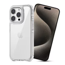 MoreSee for iPhone 15 Pro Max 6.7 經典防摔軍規殼 白色