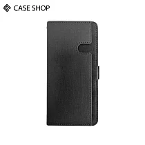 CASE SHOP Samsung M14(5G)前收納側掀皮套─黑 黑色