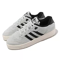 adidas 休閒鞋 Rivalry Low 男鞋 黑 灰 復古 麂皮 奶油底 愛迪達 IE7210