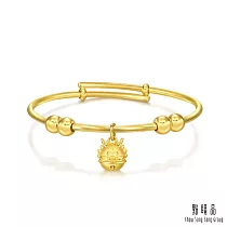【點睛品】小龍鈴鐺 彌月黃金手鐲_計價黃金