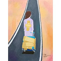 【玲廊滿藝】芒現─帶著傷痛走下去40x29.7cm