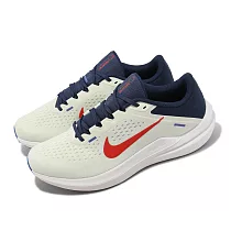 Nike 慢跑鞋 Air Winflo 10 男鞋 米白 藍 紅 緩震 路跑 運動鞋 DV4022─006