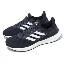 adidas 慢跑鞋 Pureboost 23 男鞋 深藍 白 緩震 路跑 基本款 運動鞋 愛迪達 IF2373
