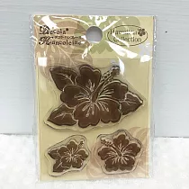 日本Decola Hancoleine 夏威夷 植物系列 水晶印章(共三款) ─扶桑花