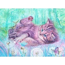 【玲廊滿藝】御谷─小貓系列之一27x39cm