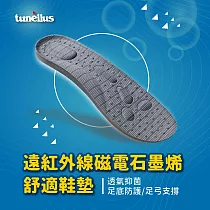 英國洛納斯Tunellus 遠紅外線磁電石墨烯舒適鞋墊(單雙)