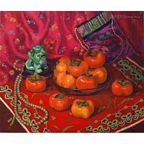 【玲廊滿藝】王中秀─吉祥如意45.5x53cm