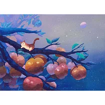 【玲廊滿藝】Nyumori─圓滿蘋安19.9x27.3cm