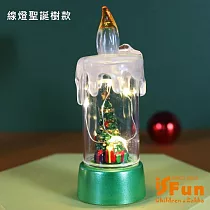 【iSFun】融化蠟燭*聖誕風雪花水晶夜燈擺飾/ 線燈聖誕樹款