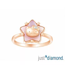 【Just Diamond】Hello Kitty讓愛轉動 鑽石戒指 13 玫瑰金