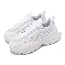adidas 休閒鞋 OZGAIA W 女鞋 白 皮革 厚底 三葉草 老爹鞋 小白鞋 愛迪達 IG6047