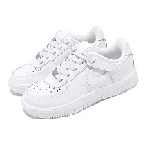 Nike 休閒鞋 Force 1 Low Easyon PS 中童鞋 白 皮革 魔鬼氈 AF1 經典 FN0237─111