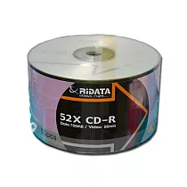 錸德RiDATA 52X 700MB CD─R 收縮膜裝 白金片 50片
