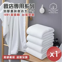 【HKIL─巾專家】台灣製純棉加厚重磅飯店大浴巾─1入組