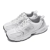 New Balance 休閒鞋 530 男鞋 女鞋 白 銀 皮革 吸震 復古 NB 情侶鞋 MR530EMA─D