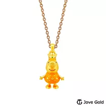 JoveGold漾金飾 豬媽媽皇后Peppa Pig黃金墜子 送白鋼項鍊