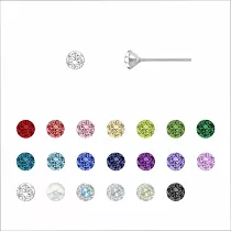 [一年保固][SW 歐洲百年品牌訂製水晶] 無限綻放水晶系列 / [SW Crystal] Infinite Bloom Crystal Earrings 12月份幸運色各1支 預購7天