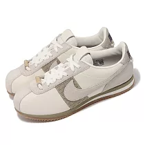 Nike 阿甘鞋 Cortez NAI─KE 男鞋 奶茶 綠 耐克 麂皮 編織 休閒鞋 FV3614─102