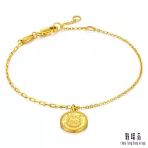 【點睛品】百福龍金幣 黃金手鍊_計價黃金