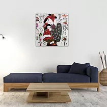 【御畫房】民俗系列三 國家一級畫師手繪油畫80×80cm VF─184 (客製商品)
