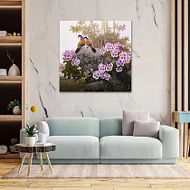 【御畫房】花開吉祥 國家一級畫師手繪油畫80×80cm VF─187 (客製商品)